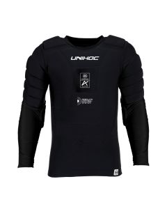 Unihoc Goalie Weste Alpha Rebound Ctrl longsleeve schwarz/weiss Senior