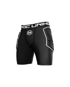 Unihoc Goalie Shorts Flow schwarz/weiss Senior