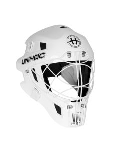 Unihoc Goalie Maske Inferno 66 weiss (cat-eye)