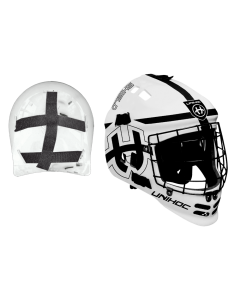 Unihoc Goaliemaske Shield weiss/schwarz