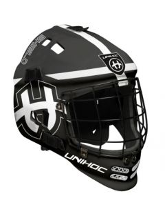 Unihoc Maske Shield schwarz/weiss