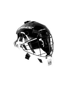 Unihoc Goaliemaske INFERNO 44 schwarz/weiss (round cage)