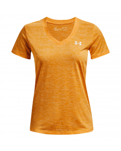Under Armour T-Shirt mit V-Ausschnitt UA Twist Tech Damen yellow