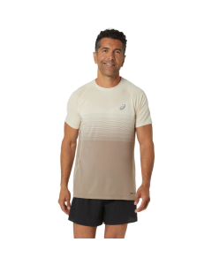 Asics Seamless SS Top Men oatmeal/moonrock