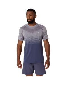 Asics Seamless SS Top Men lavender grey / indigo fog