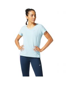 Asics V-Neck SS Top Lady smoke blue