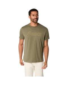 Asics Logo SS Tee Men khaki/birch