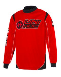 Unihoc TH-Pullover OPTIMA  neon rot/schwarz Junior