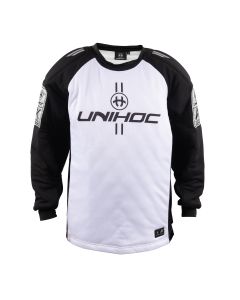 Unihoc Goalie Sweater Alpha Weiss/Schwarz