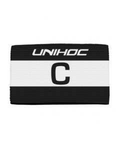 Unihoc Captainbinde Skipper schwarz/weiss