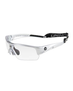 Unihoc Brille Victory silber Junior, inkl. Schutzcase