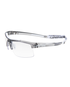 Unihoc Brille Energy crystal grau Senior, inkl. Schutzcase