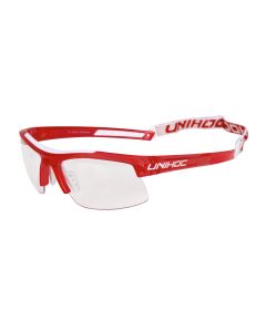 Unihoc Brille Energy crystal rot/weiss kids