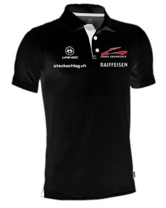 Unihoc Poloshirt Technic Schwarz Chur Unihockey