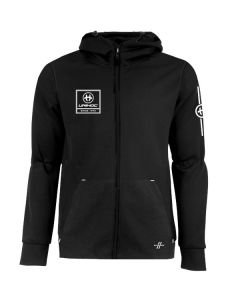 Unihoc Hood Zip Superior Schwarz Senior