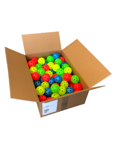 Unihoc Ball Dynamic 100-Box 4 Farben assortiert (gelb/rot/blau/grün)