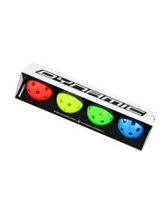 Unihoc Ball Dynamic gelb/rot/blau/grün 4-Pack