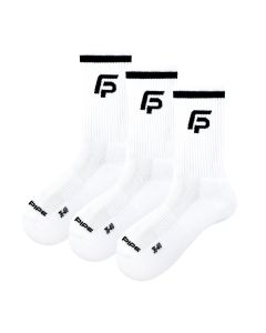 Fat Pipe Edgar Crew Socken Slicks 3-pack weiss