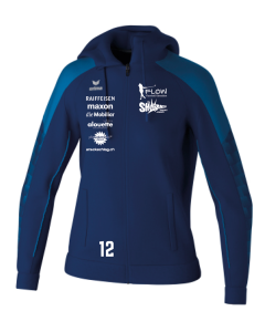 Erima Evo Star Trainingsjacke mit Kapuze Sharks Flow Kids new navy/mykonos blue
