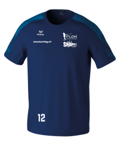 Erima Evo Star T-Shirt Sharks Flow Kids new navy/mykonos blue