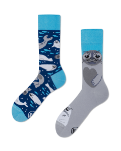 Many Mornings Save the Seals Crew-Socken