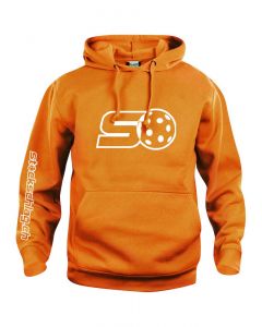 stockschlag.ch Outline Hoody Neon orange Senior