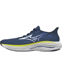 Mizuno WAVE RIDER 29 men estate blue/white/lightning yellow