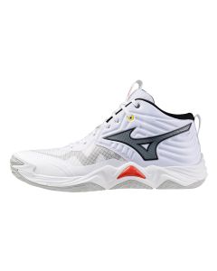 Mizuno WAVE MOMENTUM ELITE MID men white/black/fiery red