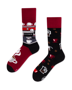 Many Mornings Dark Espresso Crew-Socken