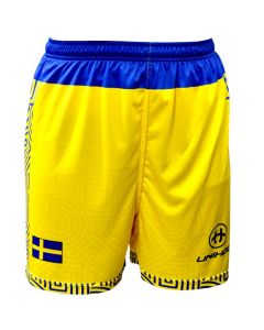 Unihoc Nationen-Shorts Schweden gelb/blau