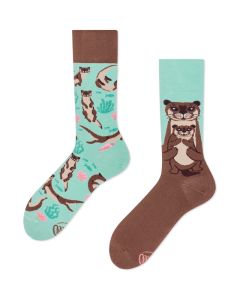 Many Mornings Otter Stories Crew-Socken