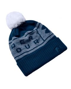 Under Armour Beanie UA Big Logo Pom graphite/blue