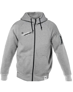 Unihoc Hood Zip Atlanta grau melange Senior