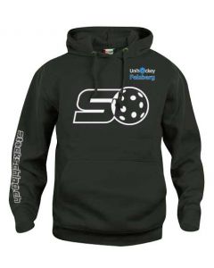 Hoodie Unihockey Felsberg schwarz Senior