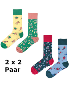 Stockschlag.ch Freizeit Socken Aktions-Set (4 Paar Socken)