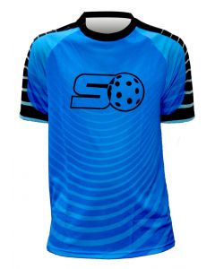 Stockschlag.ch Trainingsshirt Wave blau