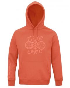 stockschlag.ch Hoody Eco Line orange Junior vorne