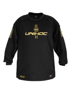 Unihoc Goalie Sweater Alpha Evolab black/gold