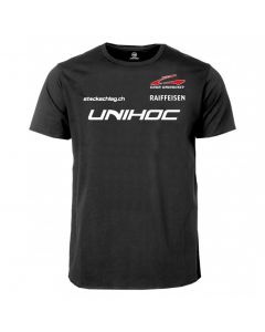 Unihoc T-Shirt Classic Chur Unihockey Schwarz Junior