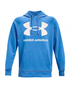Under Armour Rival Fleece Big Logo Hoodie blau-weiss