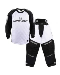 Unihoc Alpha Goalieset weiss/schwarz Senior