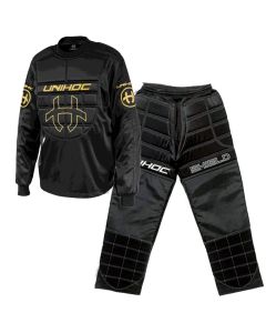 Unihoc Shield Goalieset schwarz/gold Senior