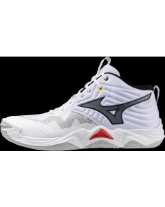 Mizuno WAVE MOMENTUM ELITE MID men white/black/fiery red