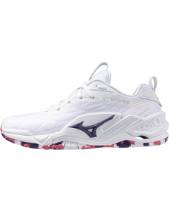 Mizuno Wave Stealth Neo 2 white/violetindigo/camelliaros