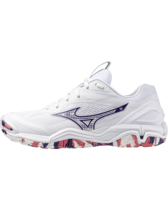 Mizuno Wave Stealth 6 white/violetindigo/camelliaros