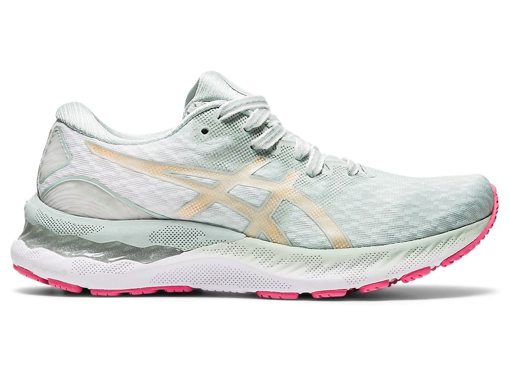 Stockschlag – dein Unihockey Shop – Asics Gel-Nimbus 23 Sakura Lady  rock/champagne