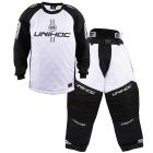 Unihoc Alpha Goalieset weiss/schwarz Senior