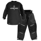 Unihoc Alpha Evolab Goalieset schwarz/silber Senior