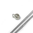 Stockschlag.ch Schmuck-Set 3D Ball silber mit Kette silber fein